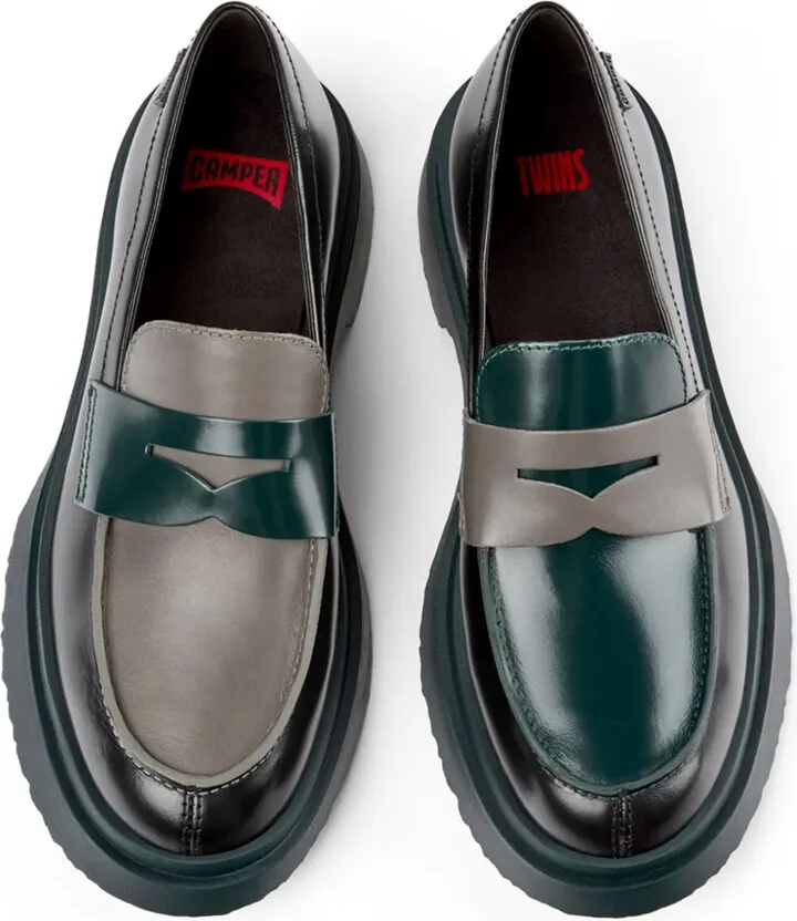 Walden mismatched colour-block loafers - Image 4