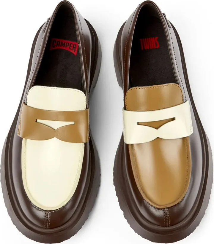 Walden mismatched colour-block loafers - Image 4