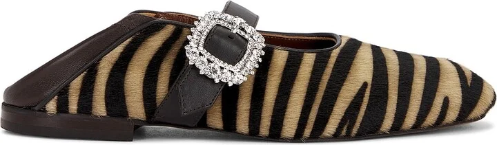 Wales Bonner Ballerina Buckle Ballet Flat in Neutral - Image 2