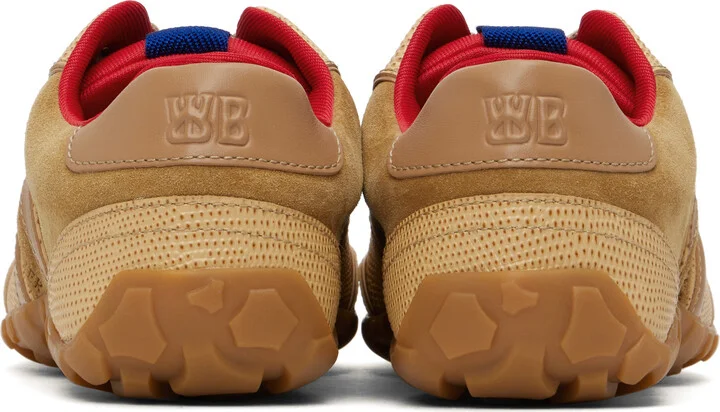 Wales Bonner Beige Leather Sneakers - Image 2