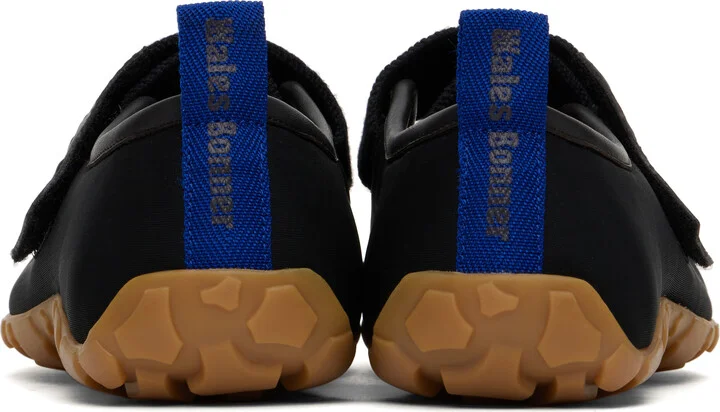 Wales Bonner Black Mary Jane Flat Sneakers - Image 2