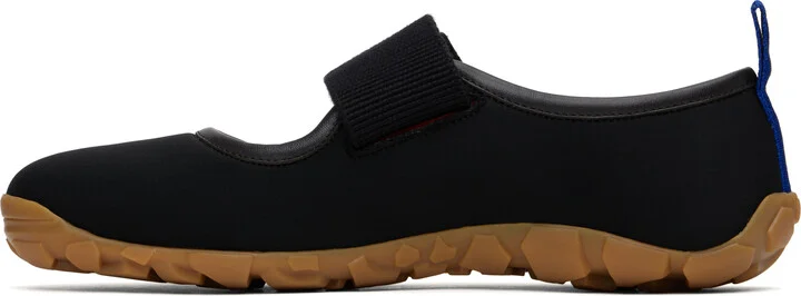 Wales Bonner Black Mary Jane Flat Sneakers - Image 3