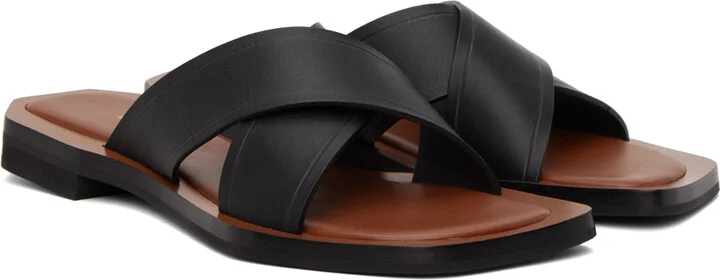 Wales Bonner Black Promise Sandals - Image 4