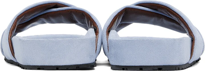 Wales Bonner Blue Criss-Cross Sandals - Image 2