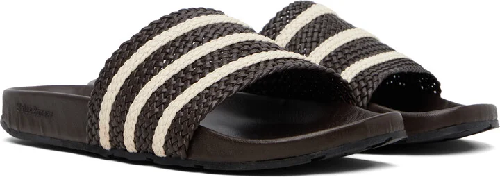 Wales Bonner Brown adidas Originals Edition Adilette Sandals - Image 4