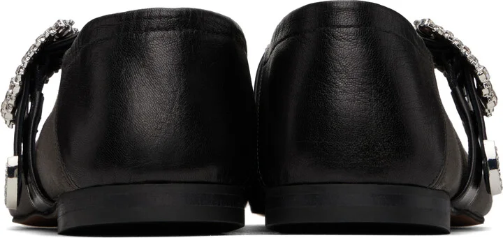 Wales Bonner Brown & Black Glide Ballerina Flats - Image 2