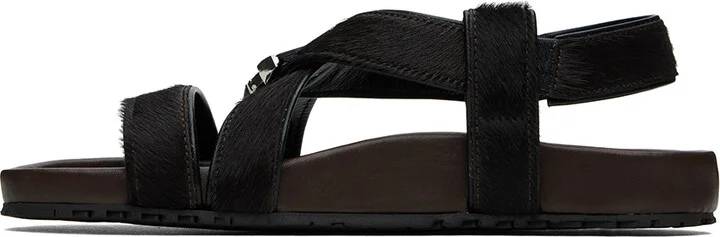 Wales Bonner Brown Promise Sandals - Image 3