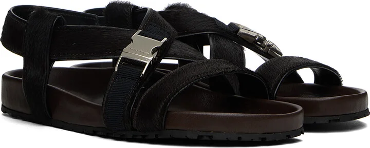 Wales Bonner Brown Promise Sandals - Image 4