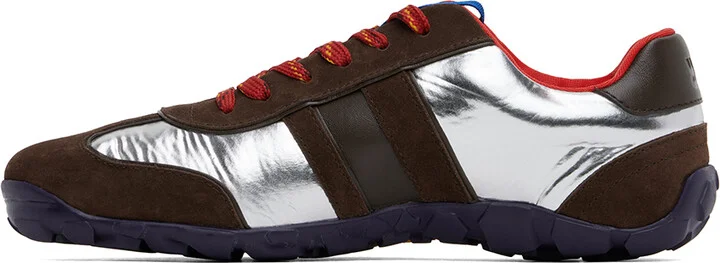 Wales Bonner Brown & Silver Cadence Sneakers - Image 3