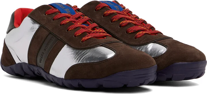 Wales Bonner Brown & Silver Cadence Sneakers - Image 4
