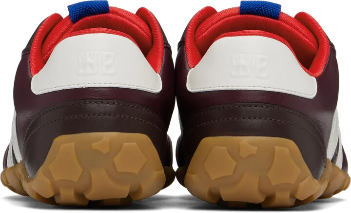 Wales Bonner Burgundy 'The Cadence' Sneakers - Image 2