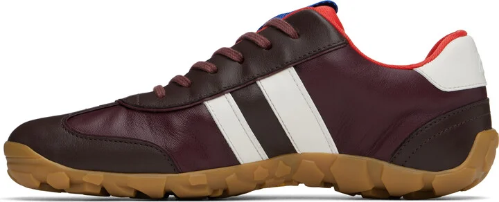 Wales Bonner Burgundy 'The Cadence' Sneakers - Image 3