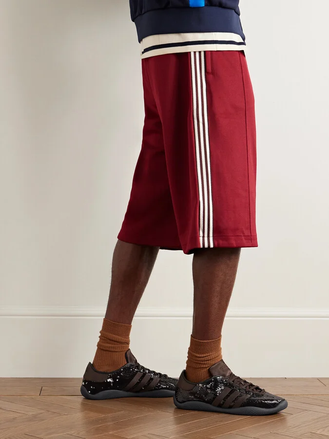 + Wales Bonner Karintha Lo Satin-Trimmed Sequinned Mesh Sneakers - Image 2