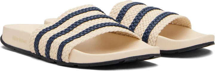Wales Bonner Off-White adidas Originals Edition Adilette Slides - Image 4