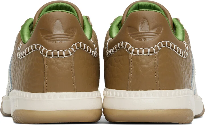 Wales Bonner Off-White & Brown adidas Originals Edition Samba Millennium Sneakers - Image 2