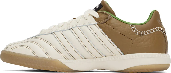 Wales Bonner Off-White & Brown adidas Originals Edition Samba Millennium Sneakers - Image 3