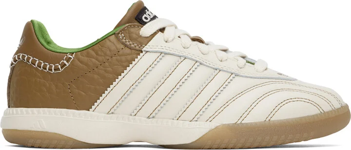Wales Bonner Off-White & Brown adidas Originals Edition Samba Millennium Sneakers