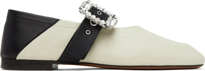 Wales Bonner Off-White Glide Ballerina Flats
