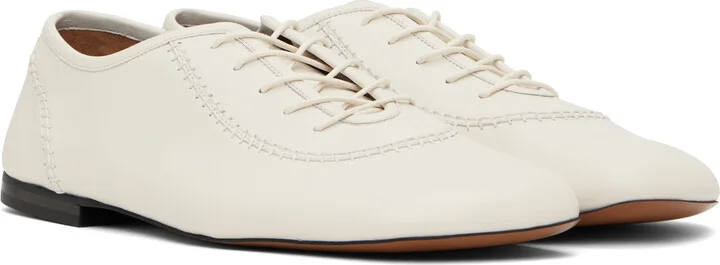 Wales Bonner Off-White Lace-Up Oxfords - Image 4