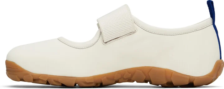 Wales Bonner Off-White Mary Jane Flat Sneakers - Image 3
