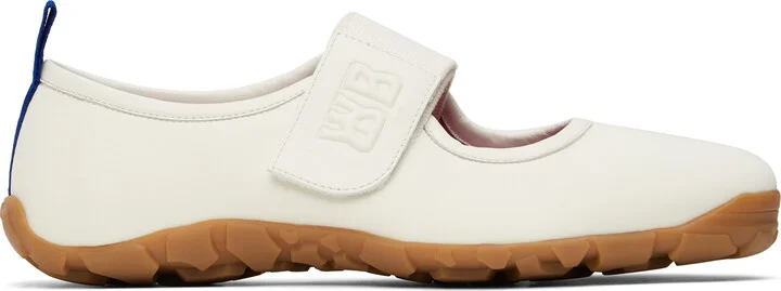 Wales Bonner Off-White Mary Jane Flat Sneakers
