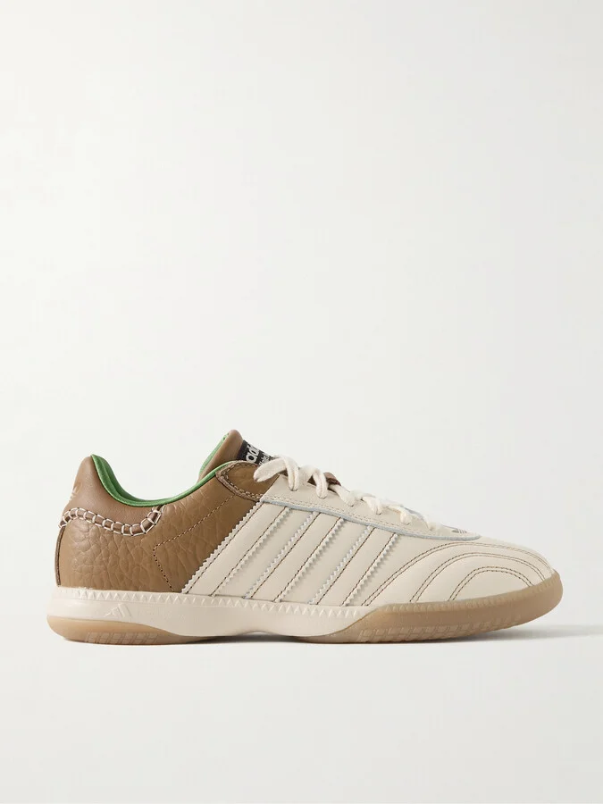 + Wales Bonner Samba Millennium Panelled Leather Sneakers