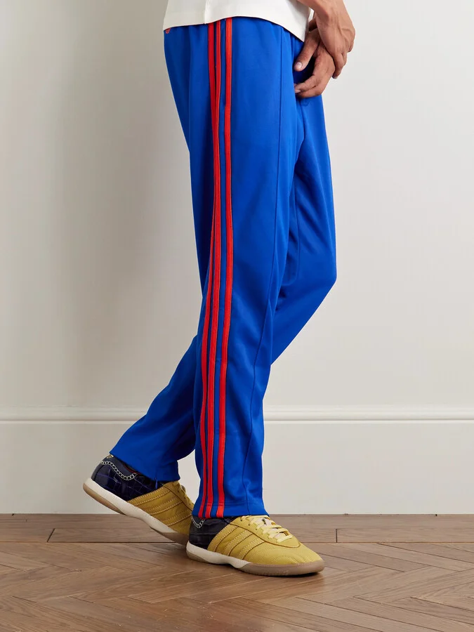 + Wales Bonner Samba Millennium Panelled Suede and Croc-Effect Leather Sneakers - Image 2