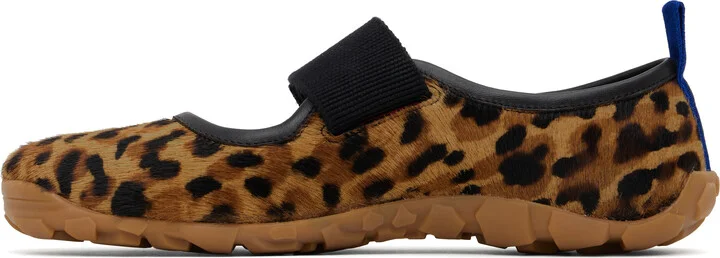 Wales Bonner Tan & Brown Mary Jane Flat Sneakers - Image 3