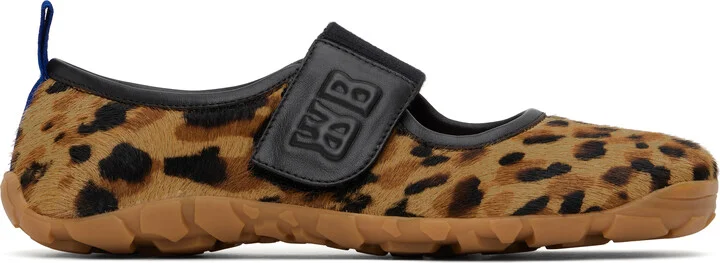 Wales Bonner Tan & Brown Mary Jane Flat Sneakers