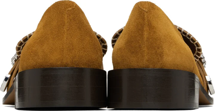 Wales Bonner Tan Buckle Loafers - Image 2