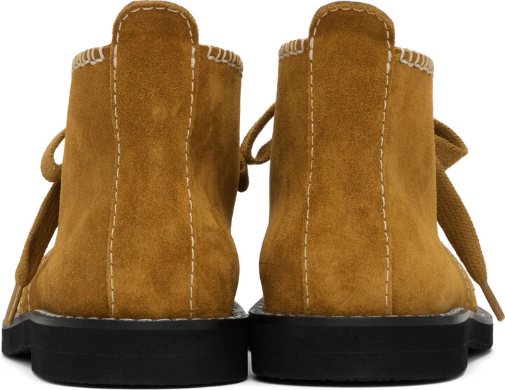 Wales Bonner Tan Desert Lace Studs Boots - Image 2