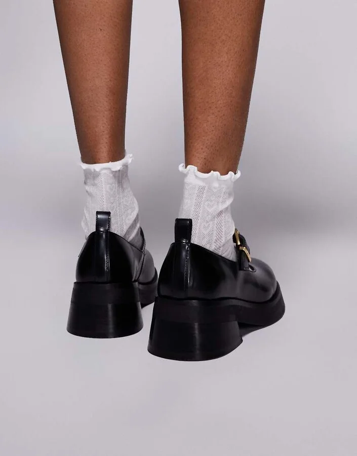 Walk London Cheryl mary janes in smooth black leather - Image 4