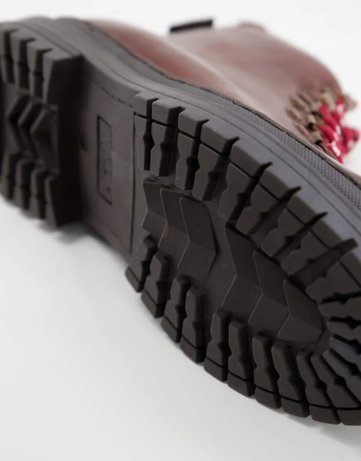 Walk London premium hiker boots in brown leather - Image 2