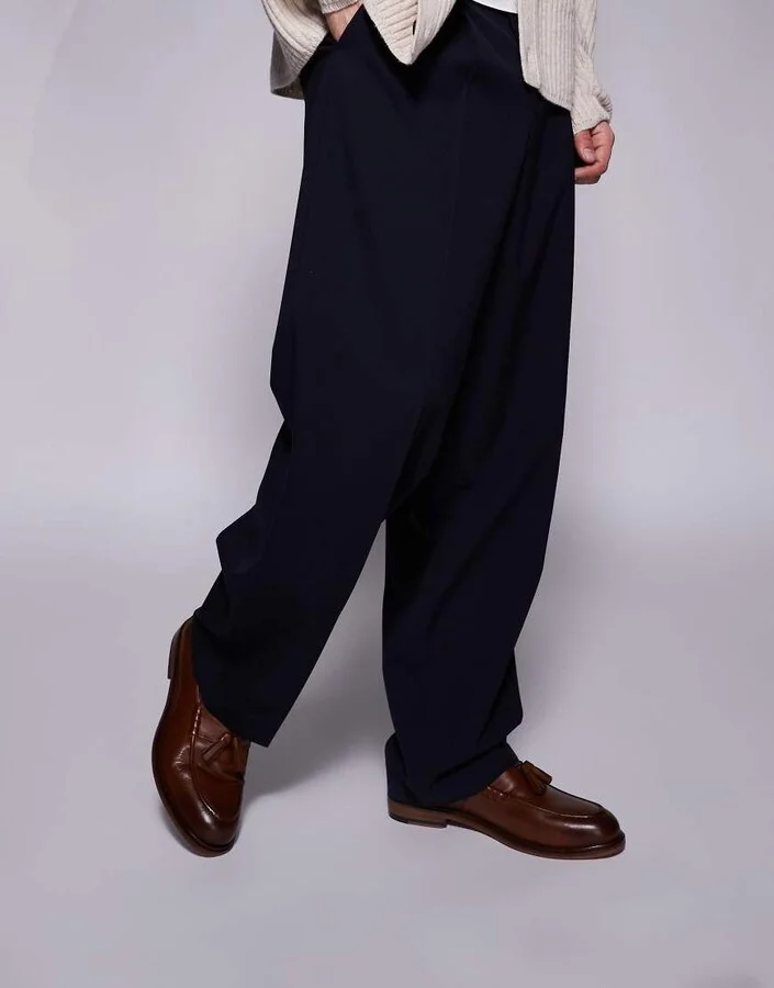 Walk London Putney tassel loafers in tan leather - Image 2