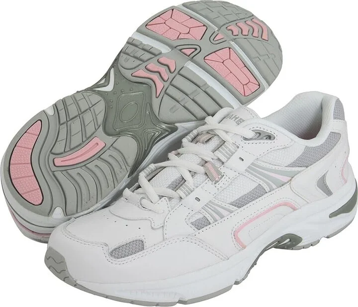 Walker Sneakers Women's US 7 White Leather Lace Up Athletic Shoes KHD2397