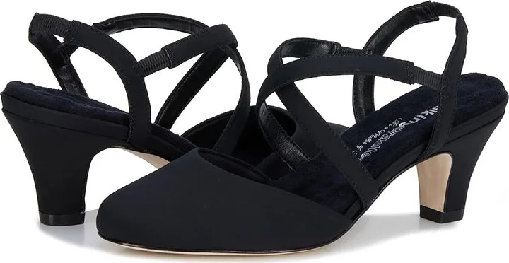 Walking Cradles Caliente Women's Shoes Black Micro : 7.5 N (AA), Leather/Textile