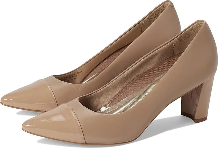 Walking Cradles Stevie Women's Shoes New Nude Leather/New Nude Patent : 10 N (A)