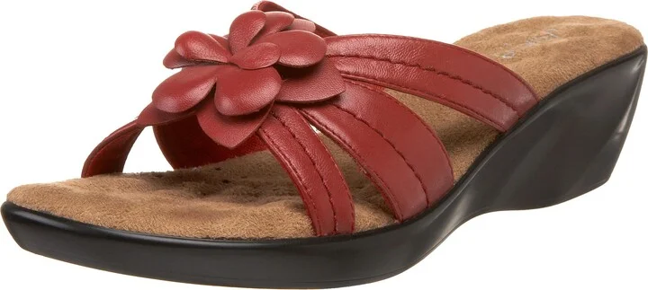 Walking Cradles Women's Cali Flowered Slide Sandal