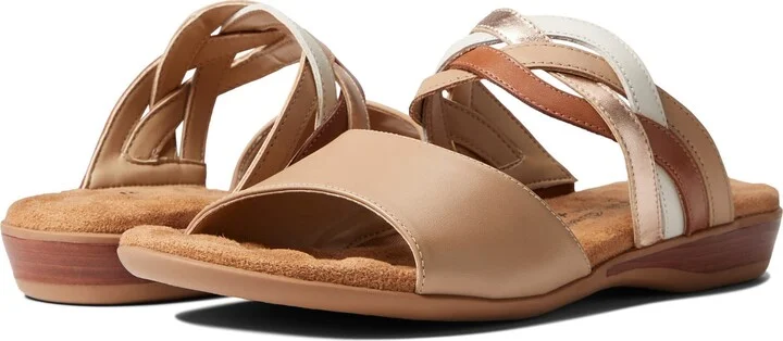 Walking Cradles Women's Cali Flowered Slide Sandal