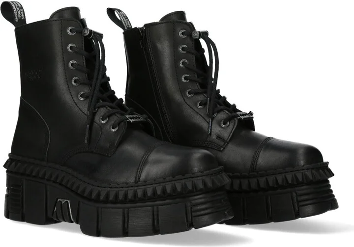 WALL083CCT-S6 Boots Metallic Leather Platform