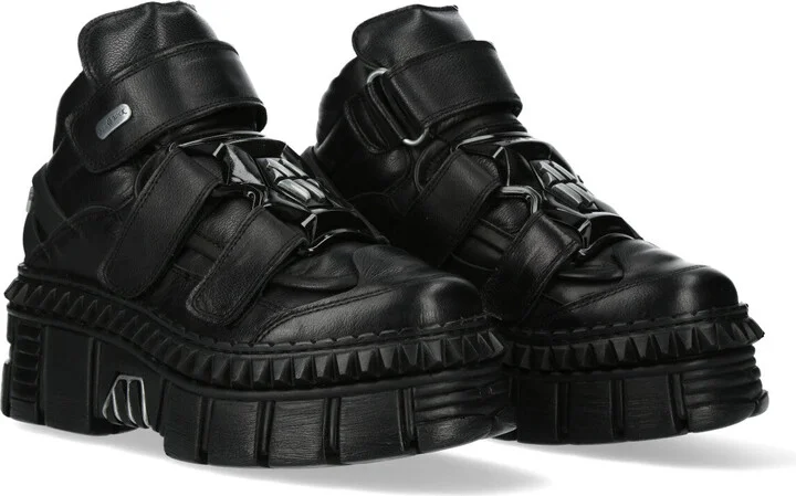 WALL285-S3 Boots Punk Leather Platform Gothic