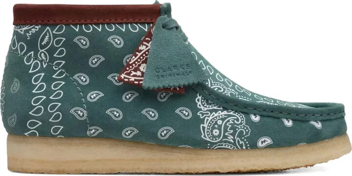 Wallabee bandana-print desert boots