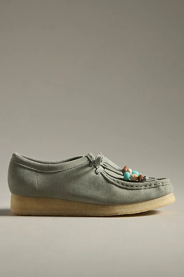 Wallabee Beaded Flats