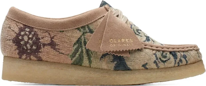 Wallabee "Beige Floral" boots