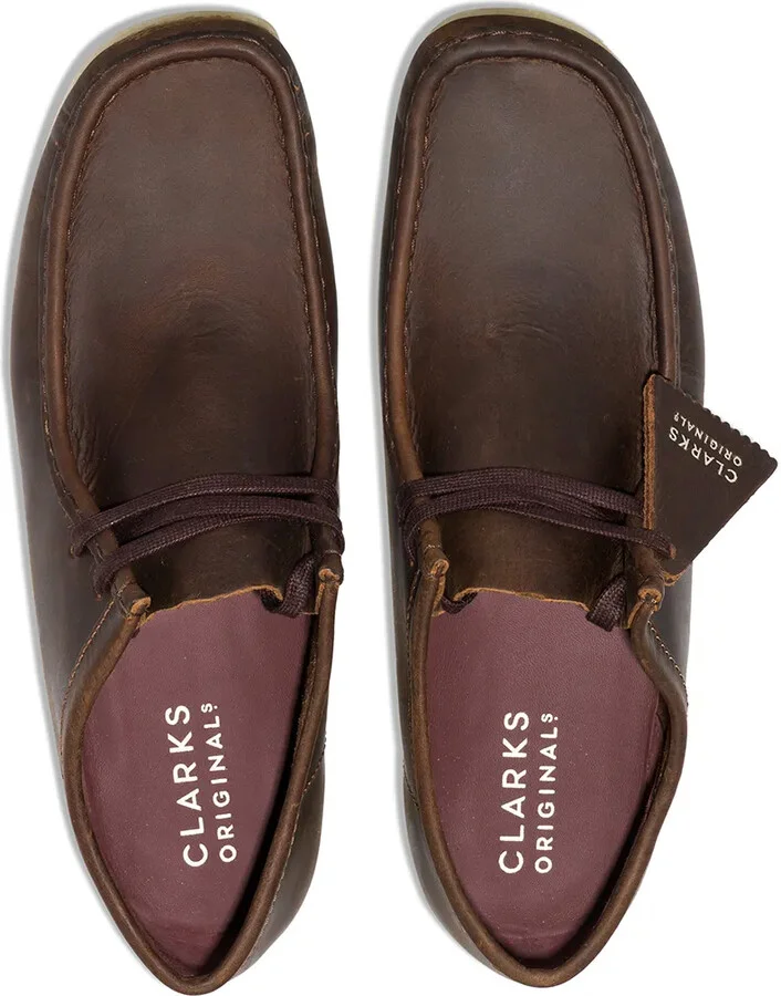 Wallabee leather lace-up boots - Image 4