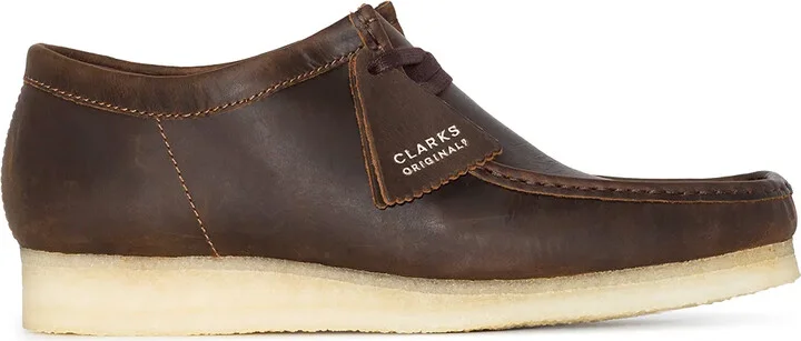 Wallabee leather lace-up boots
