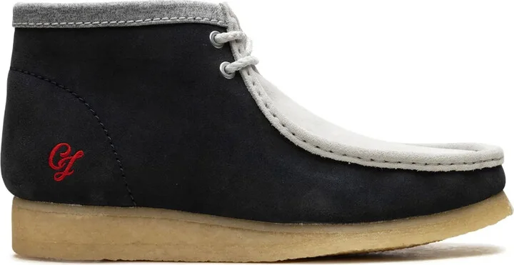 Wallabee "Navy/Grey" suede boots