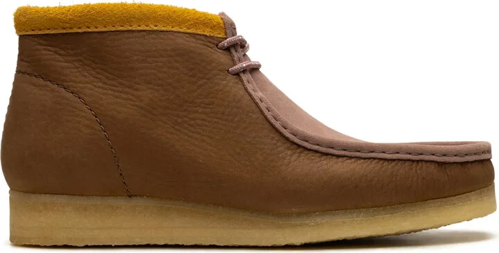 Wallabee nubuck-leather boots