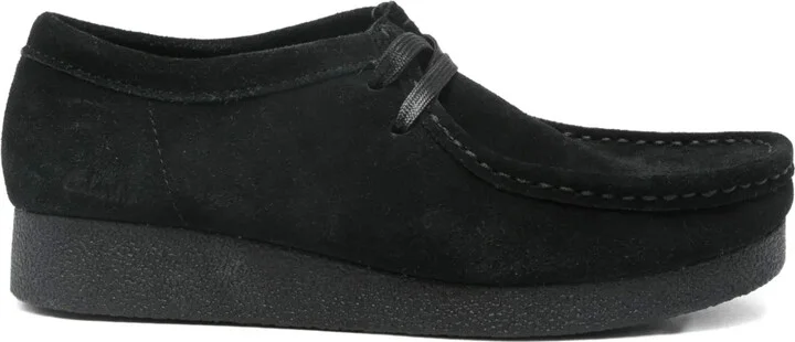 Wallabee suede derby shoes