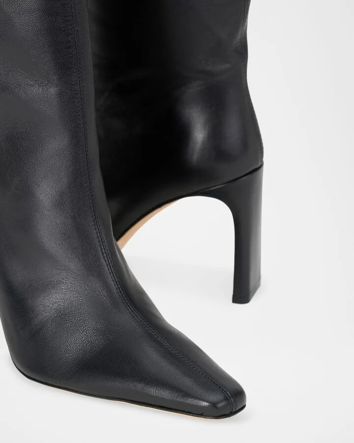 Wally Leather Knee-High Boots - Image 4